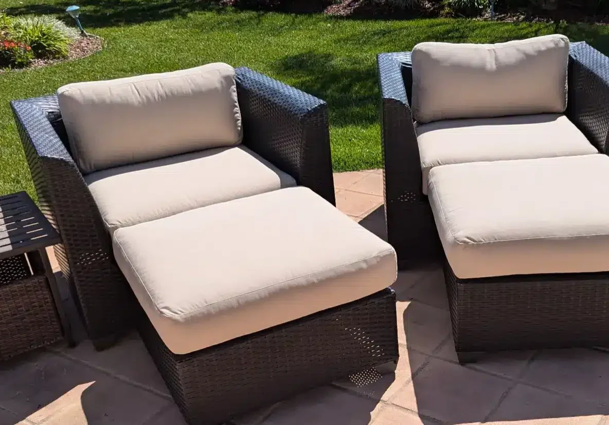 Chaise Sunbrella Outside Cushions Weather Resistant